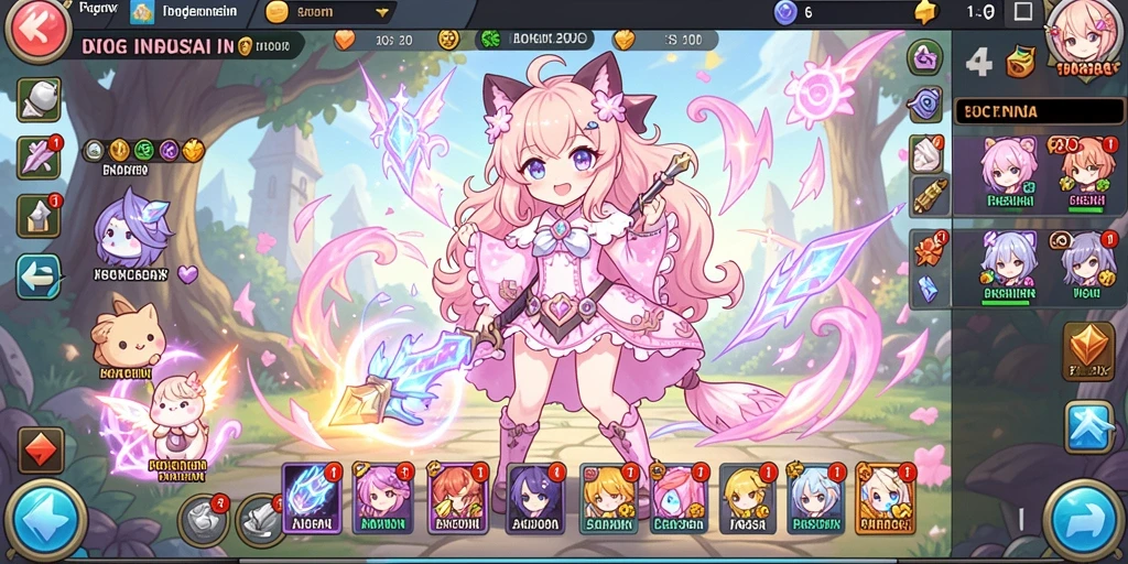 Screenshot menunjukkan antarmuka utama game ADI99.