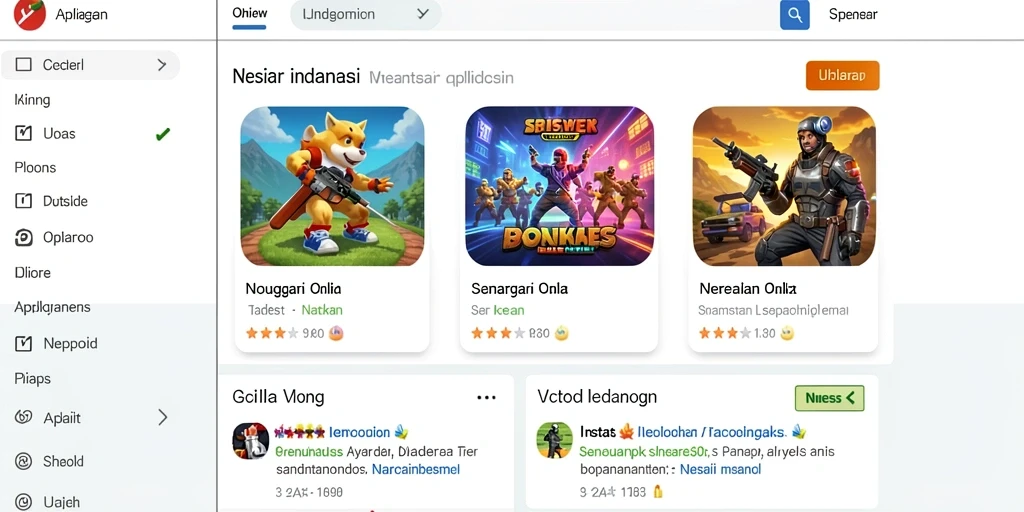 Tampilan menu utama yang intuitif dan menarik.