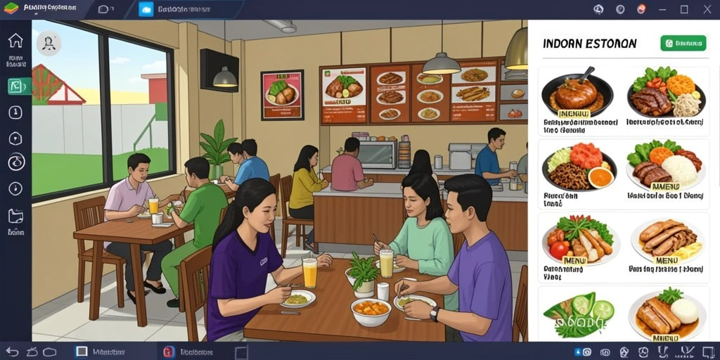 Screenshot menunjukkan karakter utama dalam misi petualangan.