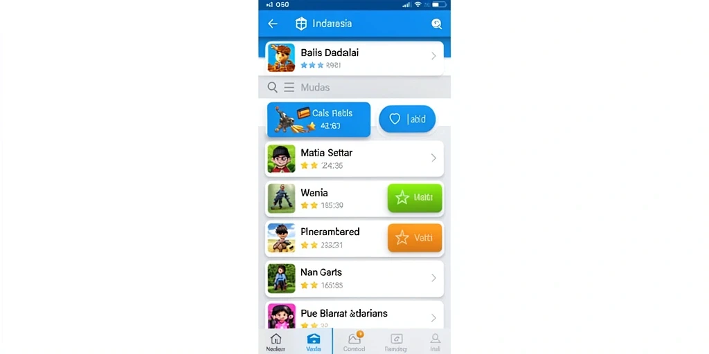 Screenshot menampilkan antarmuka permainan yang menarik.