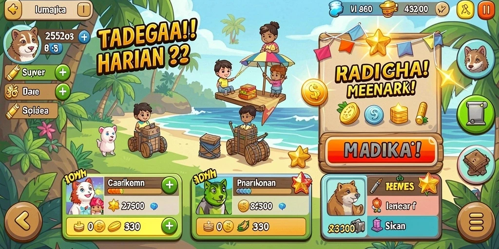 Tampilan awal aplikasi MEGAWIN188 yang menarik.