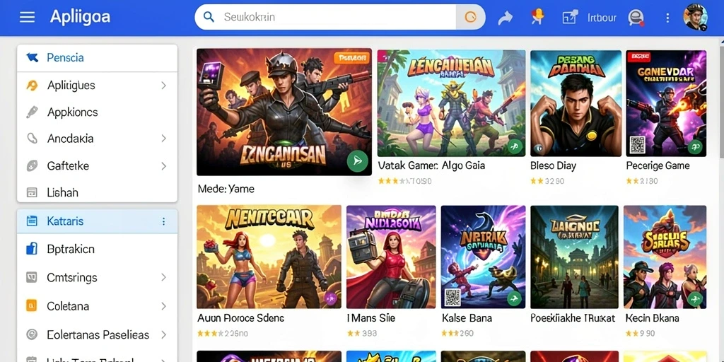 Tampilan antarmuka yang menarik dan modern.