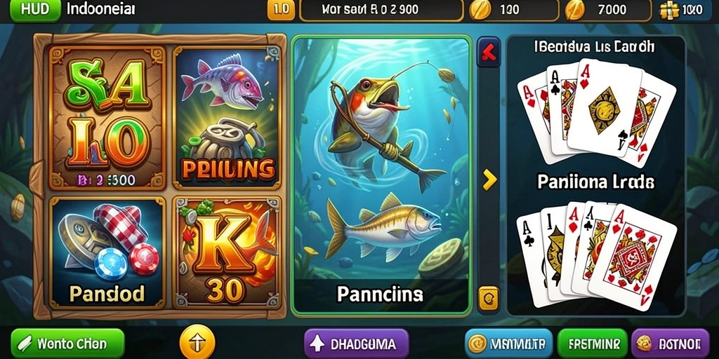 Tampilan awal permainan yang menarik dan ramah pengguna.