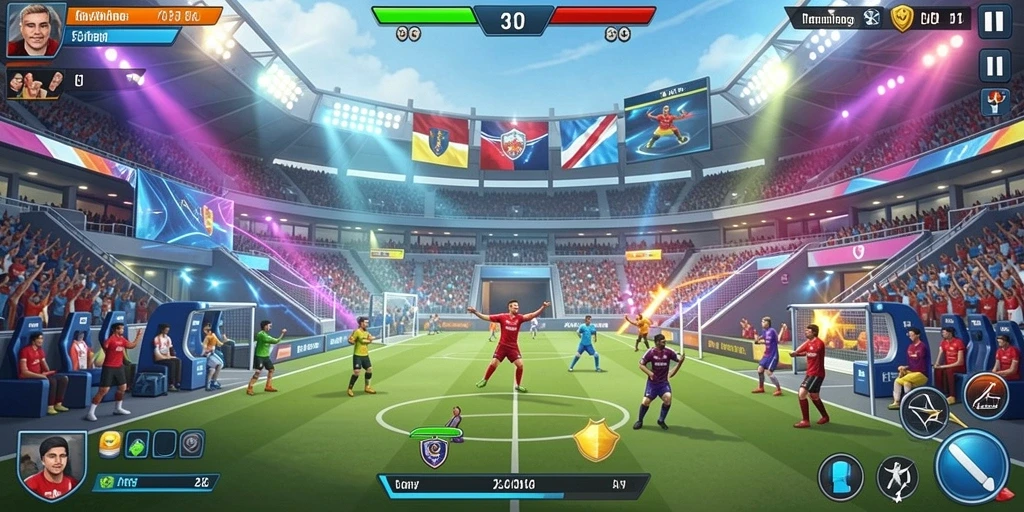 Tampilan awal permainan yang menarik dan informatif.