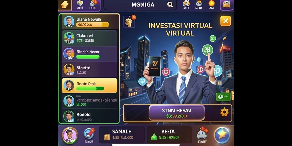 Screenshot dari tampilan awal SPINGOLD yang menarik.
